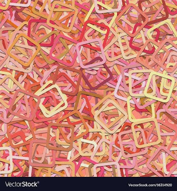 Seamless random rounded square pattern background vector image