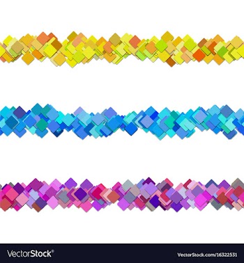 Seamless random square pattern paragraph divider vector image