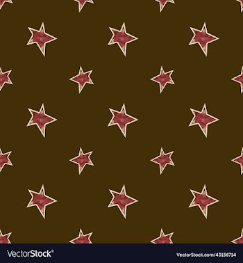 seamless red star texture on a brown background