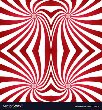 Seamless red swirl pattern background vector image