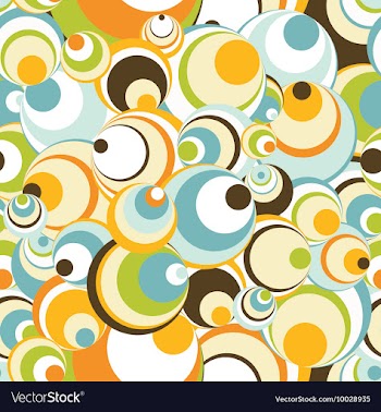 Seamless retro background vector image