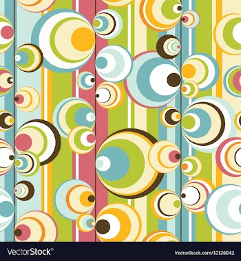 Seamless retro background vector image