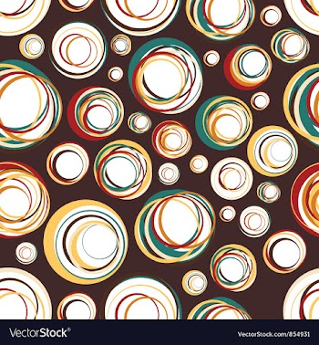 Seamless retro background vector image