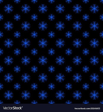 Seamless retro geometric snowfall pattern vector image