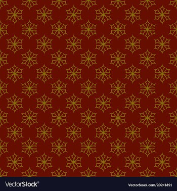 Seamless retro geometric snowfall pattern vector image