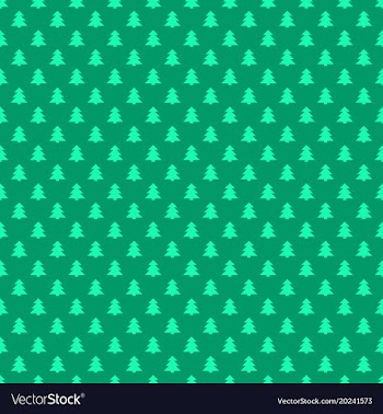 Seamless retro style stylized christmas tree vector image