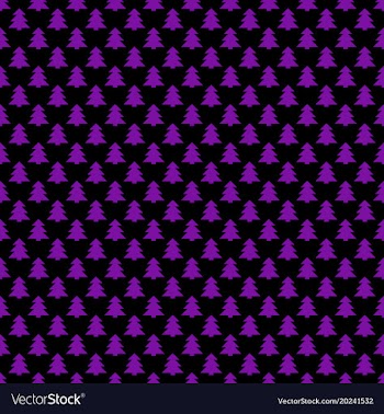 Seamless retro stylized christmas tree pattern vector image