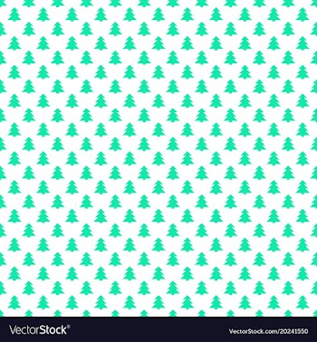Seamless retro stylized christmas tree pattern vector image