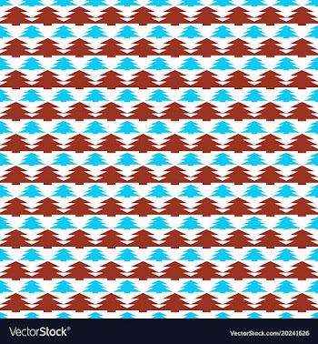 Seamless retro stylized christmas tree pattern vector image