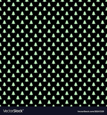 Seamless retro stylized pine tree forest pattern vector image