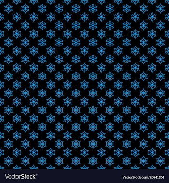 Seamless retro stylized snow flake pattern vector image