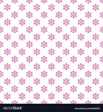 Seamless retro stylized snow flake pattern vector image