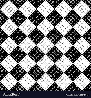 Seamless ring pattern background - monochrome vector image