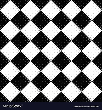 Seamless ring pattern background - monochrome vector image