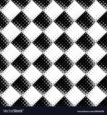 Seamless ring pattern background - monochrome vector image