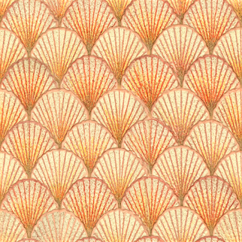 Seamless Scallop Shell Pattern