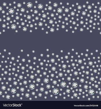 Seamless scattered diamonds vector image