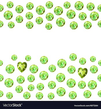 Seamless scattered gems rhinestones vector image