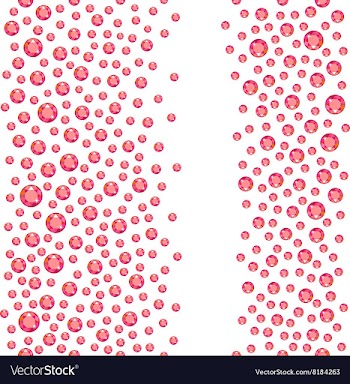 Seamless scattered rhinestones vector image