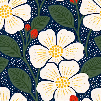 Seamless Shabby Chic Floral Pattern