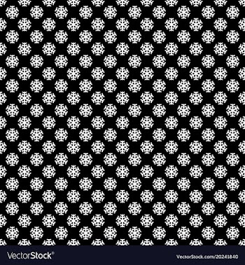 Seamless simple geometric snow flake pattern vector image
