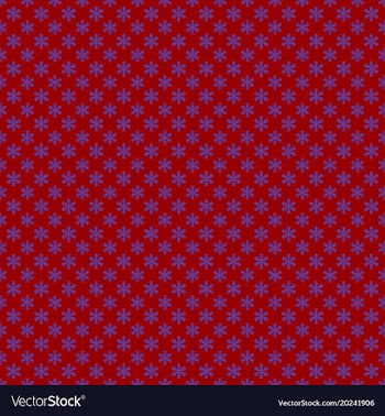 Seamless simple geometric snow flake pattern vector image