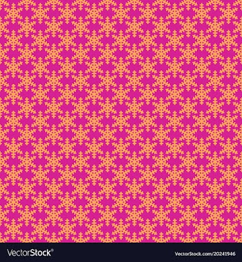 Seamless simple geometric snow flake pattern vector image