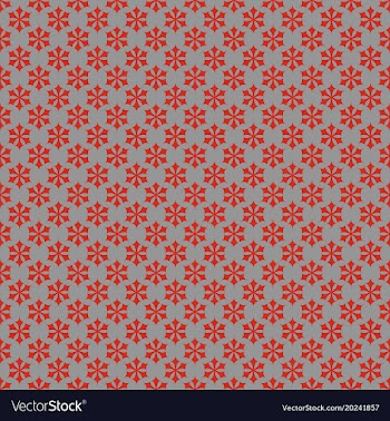 Seamless simple geometrical snow flake pattern vector image