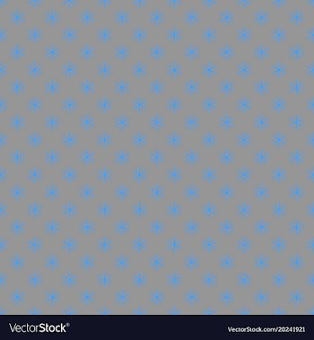 Seamless simple geometrical snow flake pattern vector image