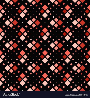 Seamless square pattern background - abstract red vector image