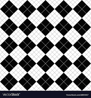 Seamless square pattern background - black and vector image