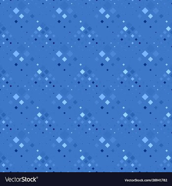 Seamless square pattern background design - blue vector image