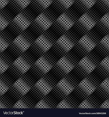 Seamless square pattern background - monochrome vector image