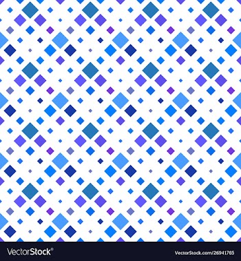 Seamless square pattern background - royal blue vector image
