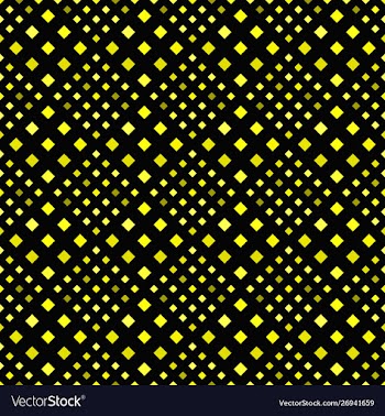 Seamless square pattern background - yellow design vector image