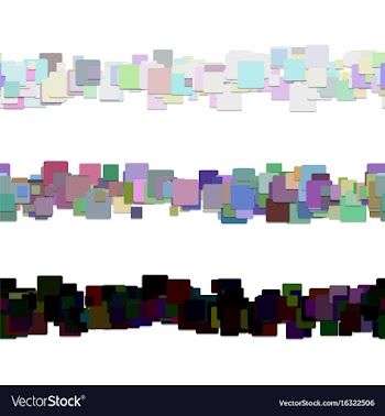 Seamless square pattern page dividing line design vector image