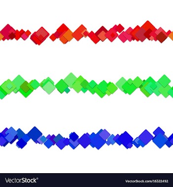 Seamless square pattern paragraph divider line vector image