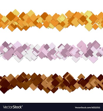 Seamless square pattern paragraph divider line vector image