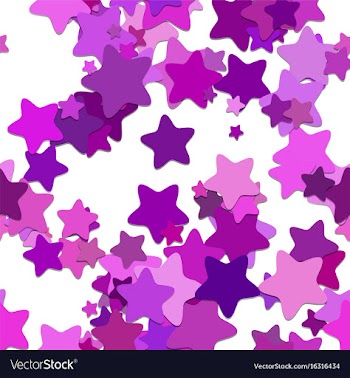 Seamless star background pattern - from purple vector image