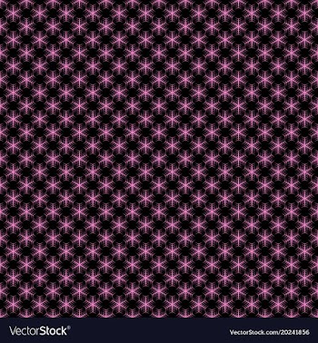 Seamless stylized snowflake pattern background vector image