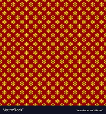 Seamless stylized snowflake pattern background vector image
