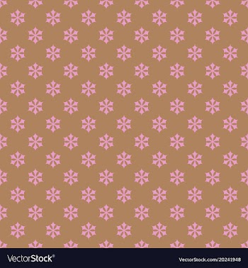 Seamless stylized snowflake pattern wallpaper vector image