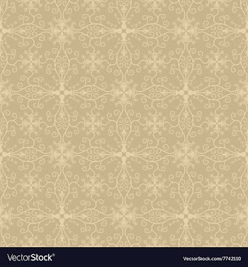 Seamless symmetric vintage floral wallpaper vector image