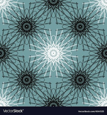 Seamless symmetrical lacy ornament vector image