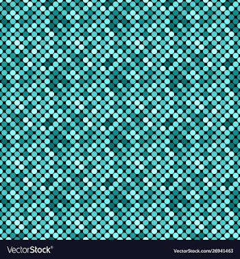 Seamless teal geometrical circle pattern vector image
