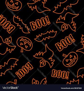 Seamless texture for halloween vector image