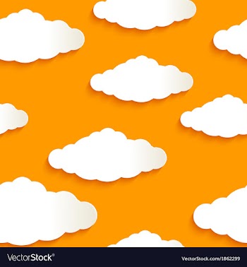 Seamless texture of clouds vector image