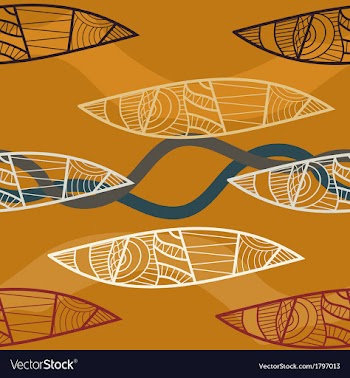 Seamless texture of ethnic tribal style vector image