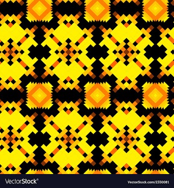 Seamless texture with Aztec drawing vector image