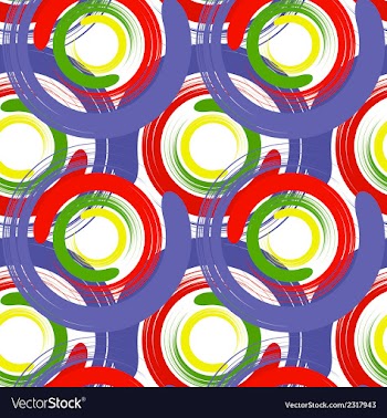 Seamless texture with color circles vector image